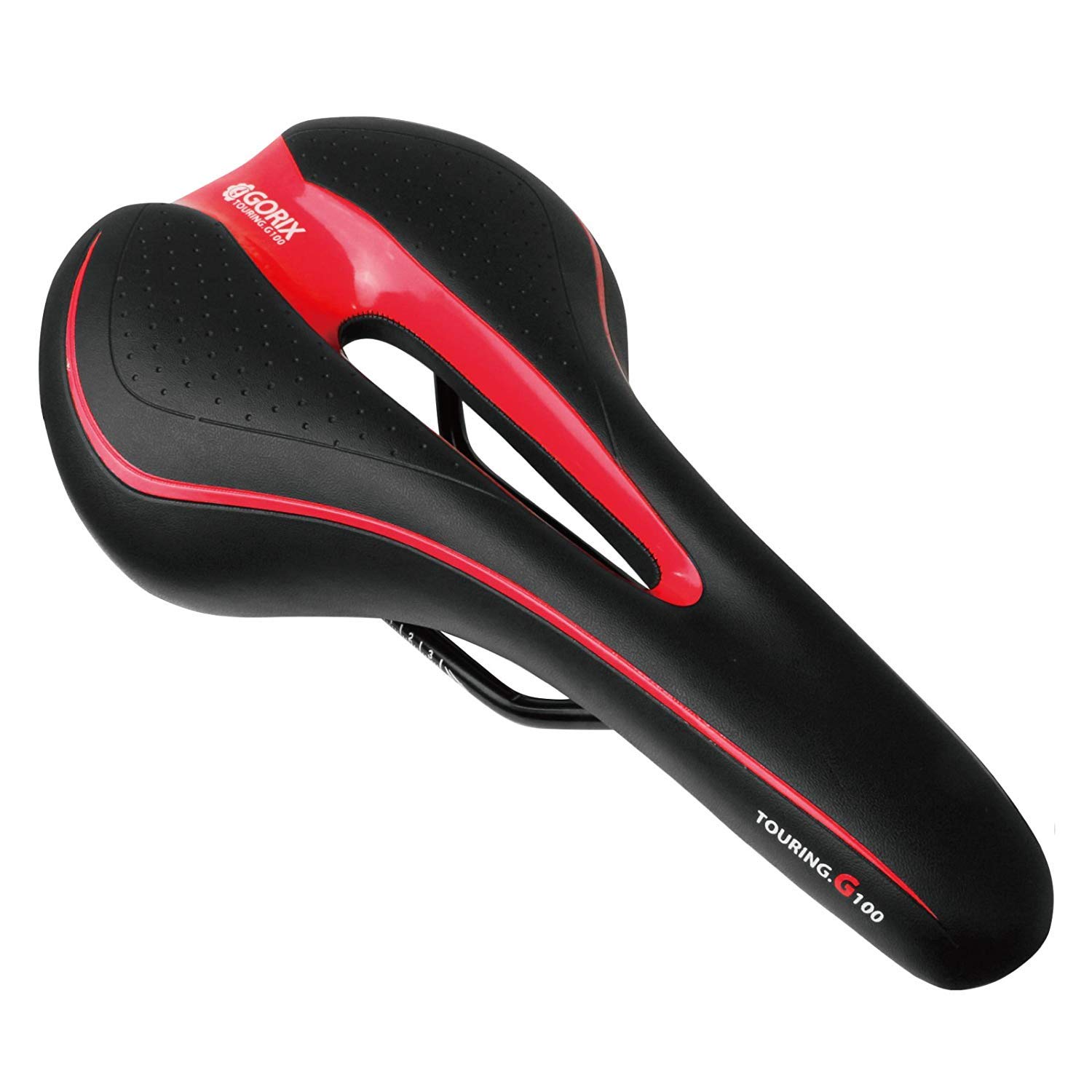 GORIX Bike Saddle Seat Comfortable Cushion with Rail Mountain Road Bicycle for Men and Women (GX-C19)