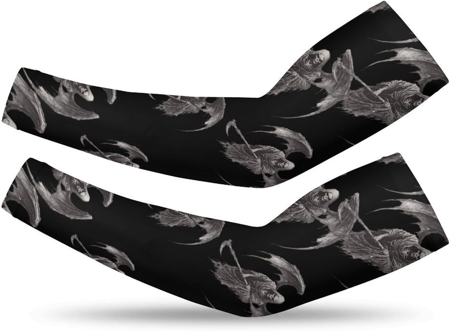 Grims Reapers with Scyth Arm Sleeves Cooling Sun Protection Sports Compression for Golf Basketball