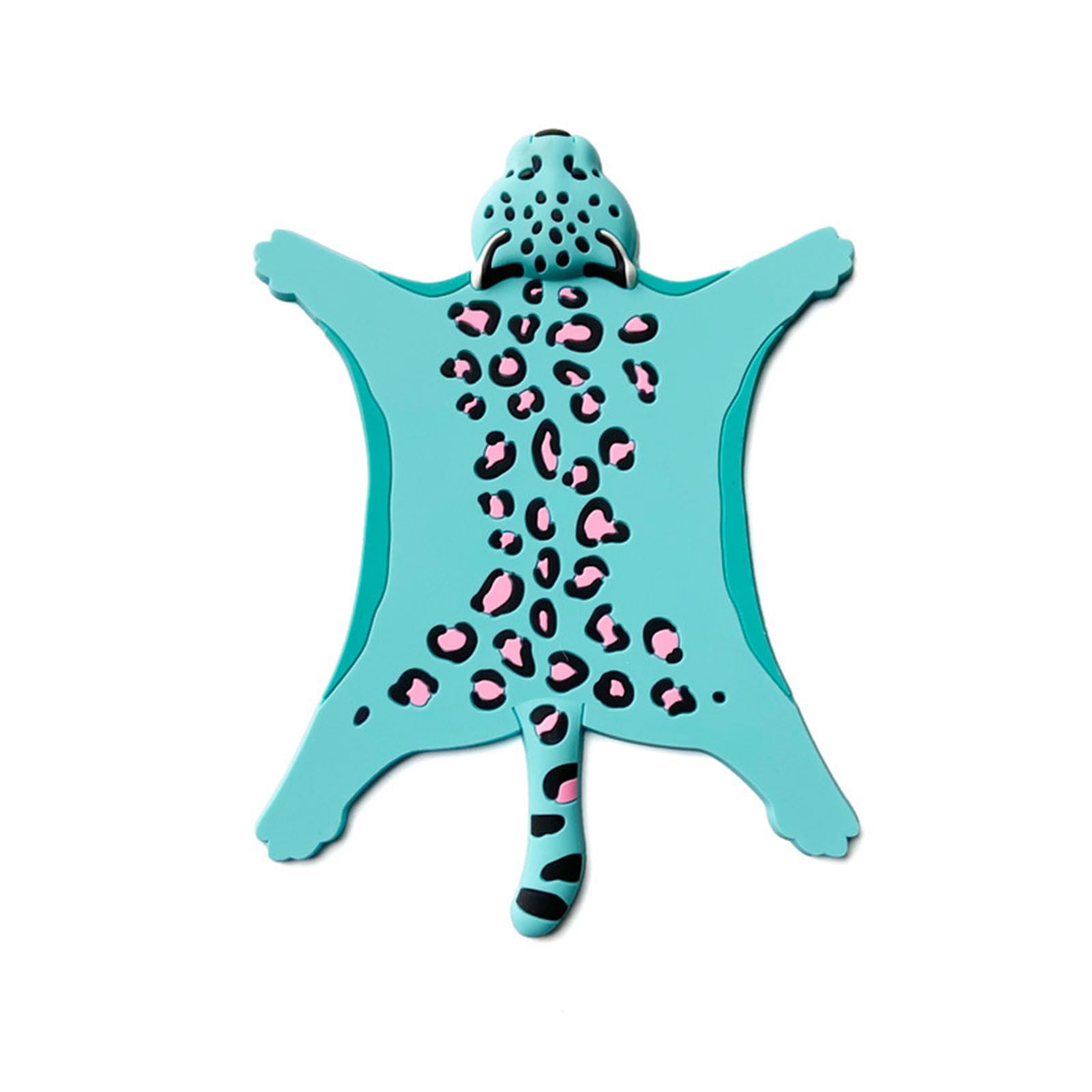 Mekalero Cartoon Animal Silicone Insulated Water for Ceramic Leopard Cartoon Shape Cup Mat Heat Insulation