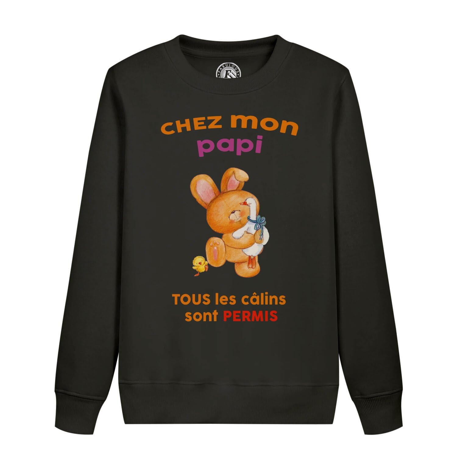 Sweatshirt enfant chez mon papi vetement confortable pour le weekend - 4
