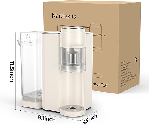Miniatura 7 de Narcissus T20 Tea Master Machine, dispensador instantáneo de agua caliente de 0.5 galones para preparar té, hervir y dispensar rápidamente, ajuste