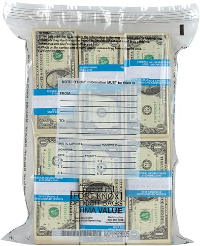 Miniatura 11 de Ultima Value Deposit Bag 9Wx12H - Bolsas de depósito bancario para efectivo - Paquete de 100