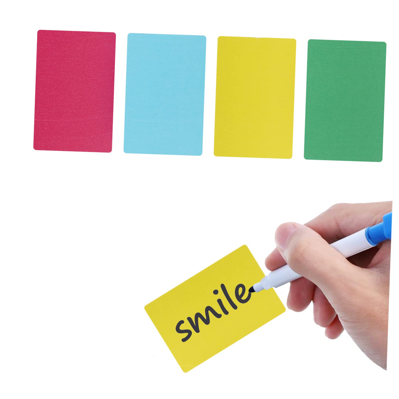 Etichette Termiche in Carta Colorate 4 Pezzi Rettangolari