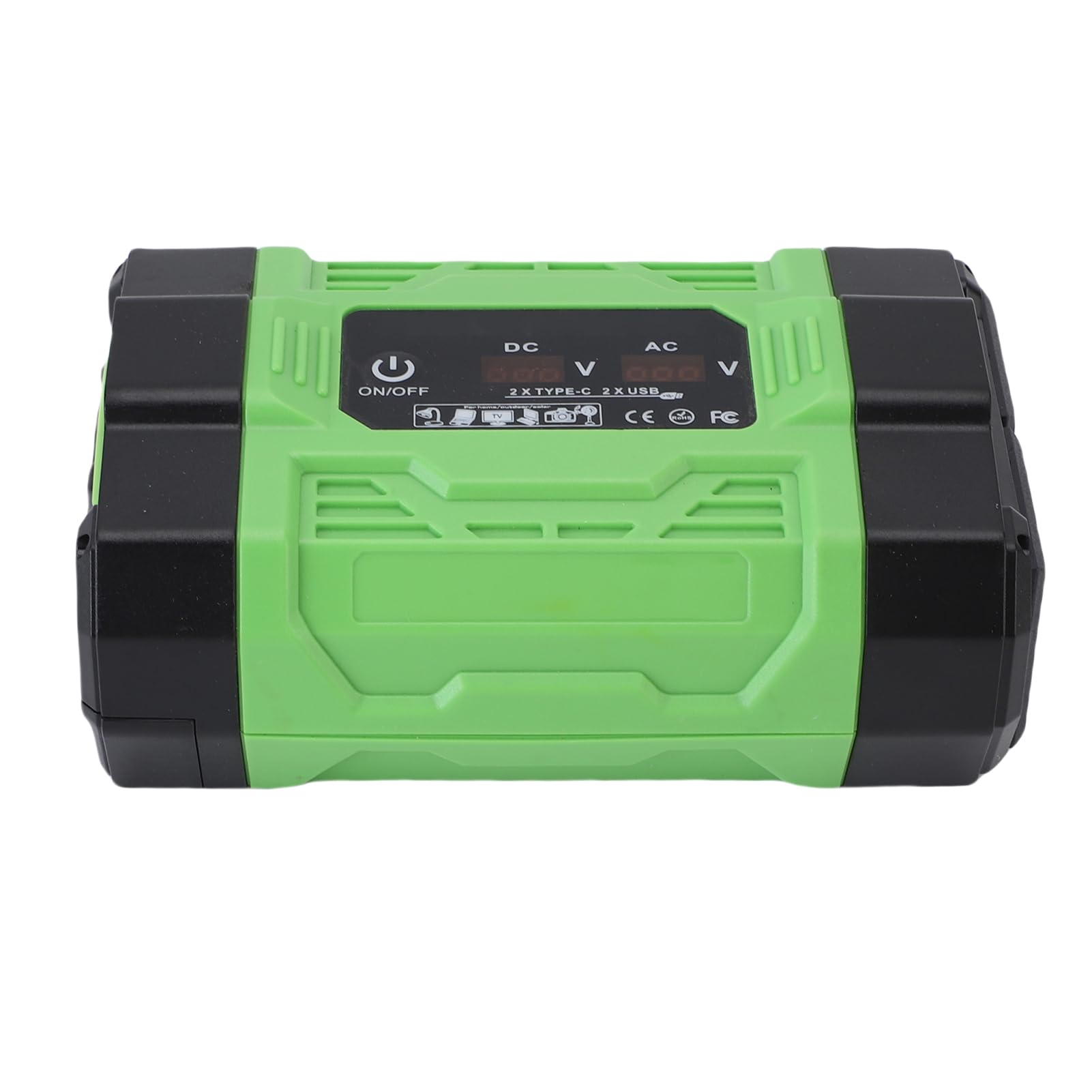 Inversor de Corriente 300W DC12V a AC220V con Pantalla Digital - Inversor para Coche con 2 Tomas AC, 2 USB C y 2 USB A, Carga Rápida para Vehículos y Dispositivos Electrónicos