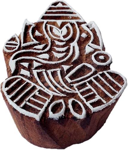 Sello de bloque de impresión de madera religiosa Royal Kraft DIY Henna tela textil papel arcilla cerámica bloque impresión sello THItag018 Sello de bloque de impresión de madera religiosa Royal Kraft DIY Henna tela textil papel arcilla cerámica bloque impresión sello THItag018