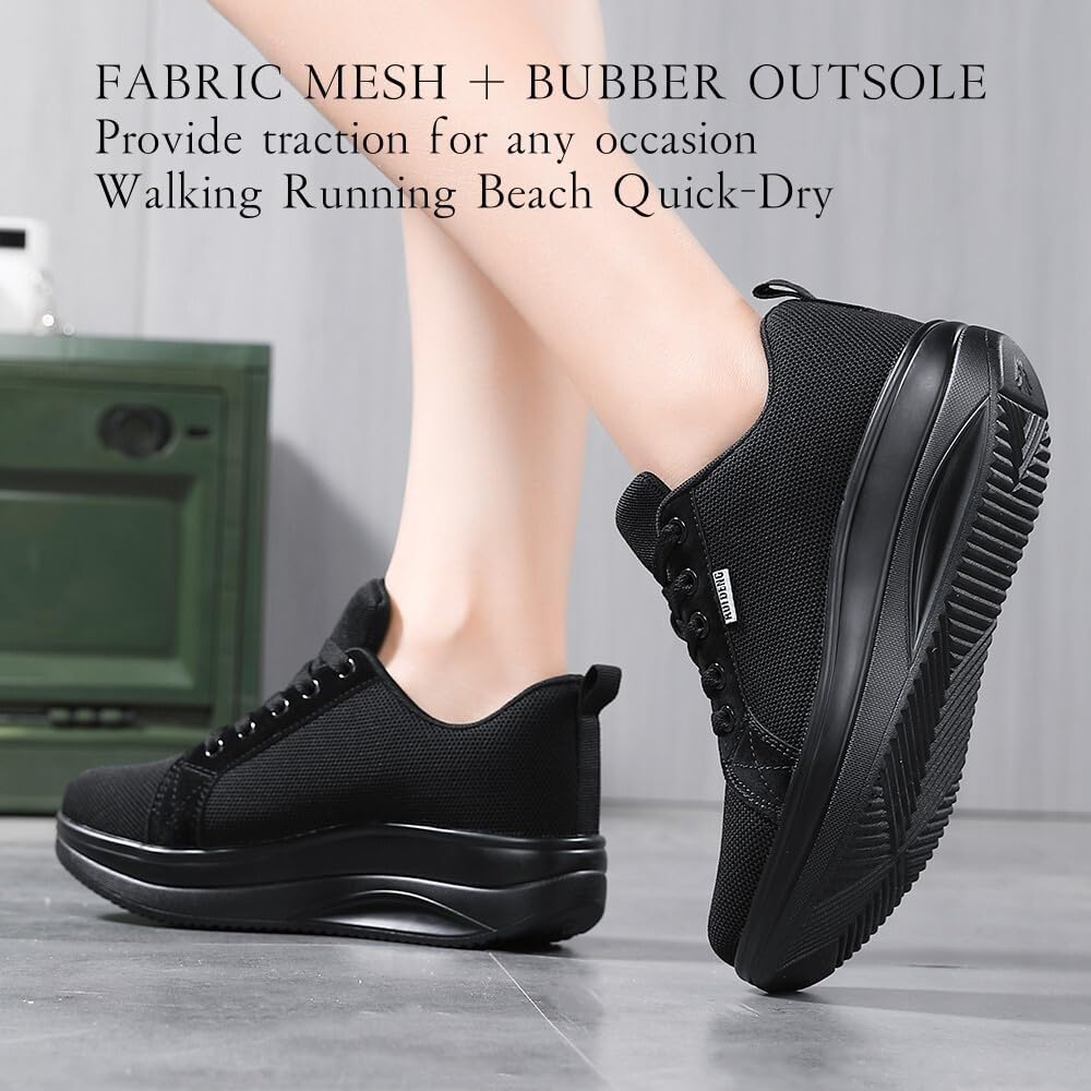 Walking Shoes for Women Air Cushion Nurse Slip Resistant Work Sock Sneakers Food Service Platform Comfortable Weight Light - Image 6