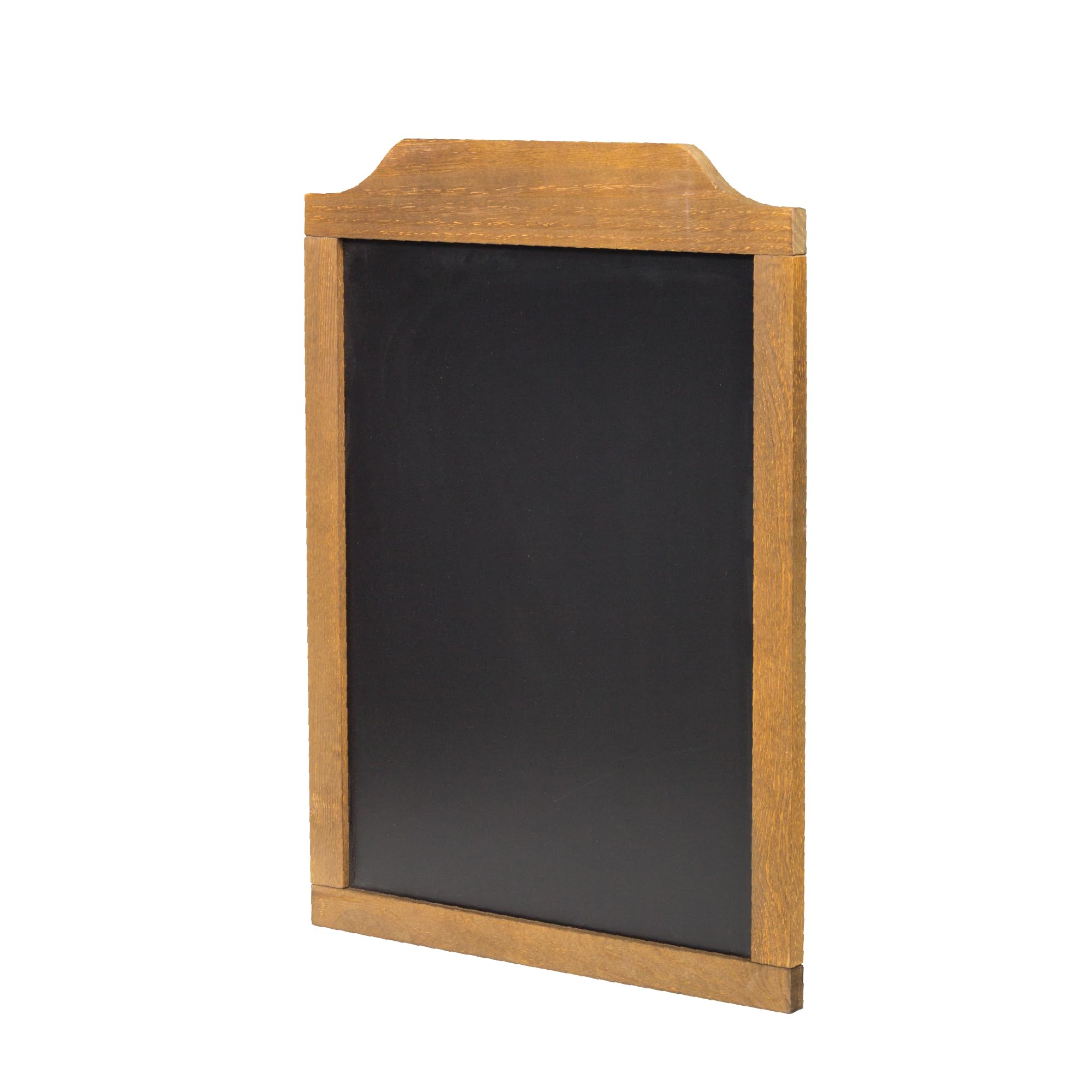 Pizarra de Pared Negra para Tiza y Rotuladores Borrables, Marco de Madera Natural 35 mm, Tablero de Notas para Tiendas, Bares y Restaurantes, Varios Tamaños (760x400mm)