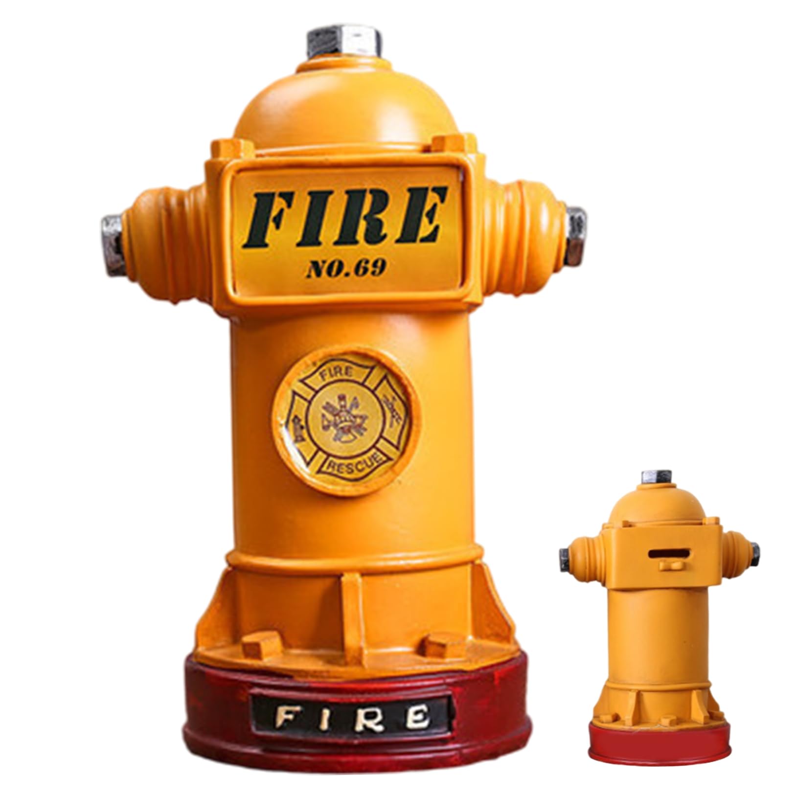 Hintyne Yellow Dog Fire Hydrant Pee Post Fire Hydrant For Dogs To Pee On, 5.9X9.5 Inch Resin Post For Potty Training Indoor, Outdoor