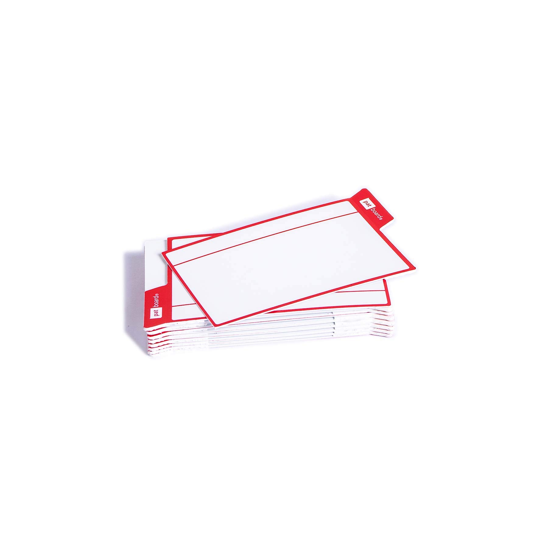PATBOARDScrum Board and Kanban Board - 16 Task Cards Medium - with nanocups® for Glass - Red