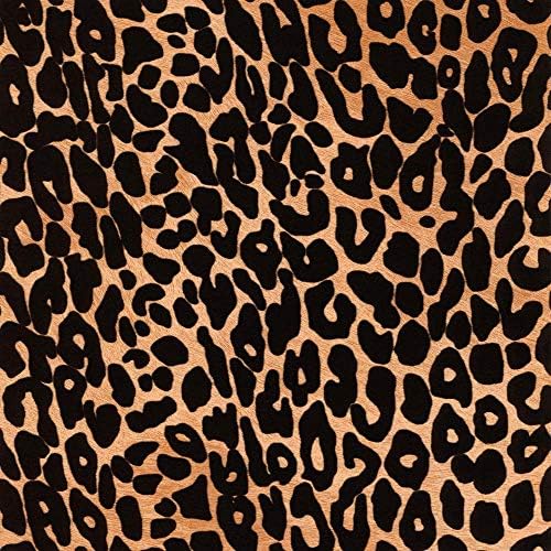d-c-fix Peel and Stick Contact Paper Cheetah Flock /Amur Decor Look Self-Adhesive Film Waterproof & Removable Wallpaper Decorative Vinyl for Kitchen, Countertops, Cabinets 17.7" x 47"