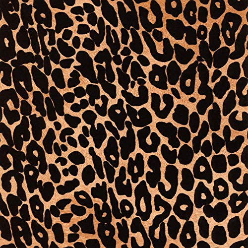D-C-Fix Peel And Stick Contact Paper Cheetah Flock /Amur Decor Look Self-Adhesive Film Waterproof & Removable Wallpaper Decorative Vinyl For Kitchen, Countertops, Cabinets 17.7" X 47" #TOP26