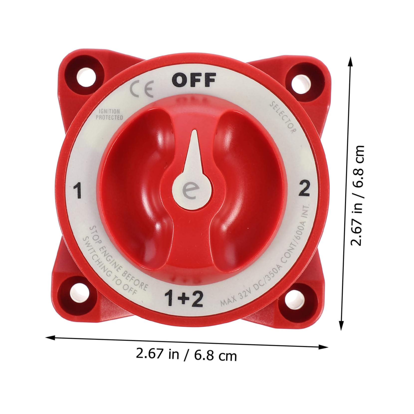 Mikinona 600a Multi-function Car Battery Cut off Switch Simple Installation Disconnect Switch for Rv Yacht Boat