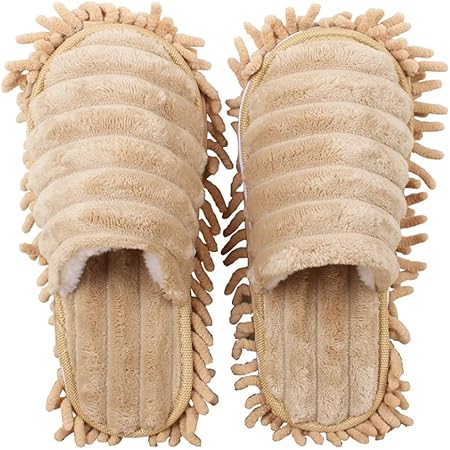 6-tlg. Mopp-Hausschuhe Set - Abnehmbare & Waschbare Putzüberzüge Für Bodenreinigung