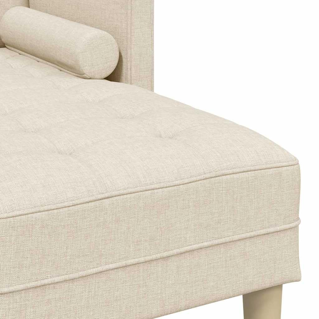 vidaXL Ensemble de Canapés avec Coussin Lin Polyester, Canapé Modulable Chic, Assises Confortables, Design Rectangulaire Moderne, Mobilier Salon Polyvalent