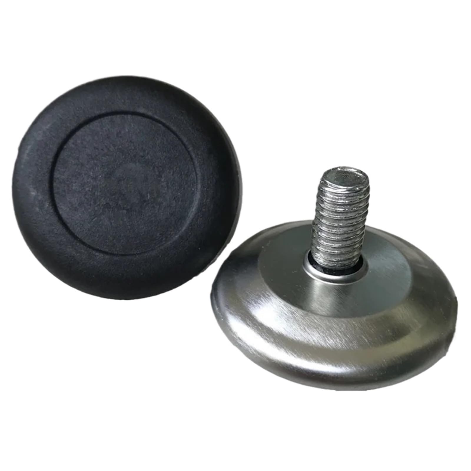 Patas de acero para muebles con niveladora ajustable y base antideslizante