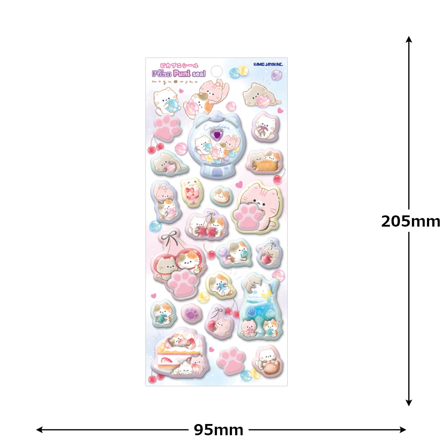 Amazon.co.jp: カミオジャパン シール PIKAPUNIシール もぐにゃん