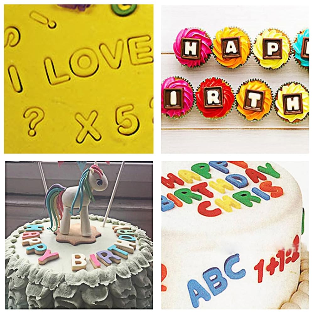 26 stampi per biscotti a forma di lettere dell'alfabeto, per decorare torte e glasse, per decorare torte