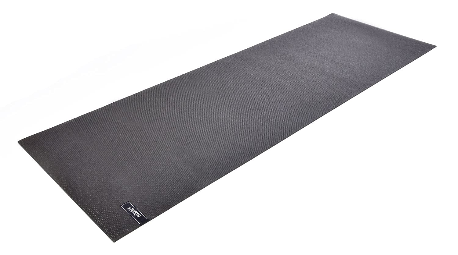 Mata do jogi antracytowa 173 x 61 x 0,6 cm matowa struktura wypustek antypoślizgowa