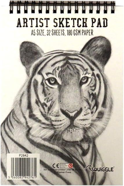 Squiggle A5 Artists Sketch Pad 180gsm