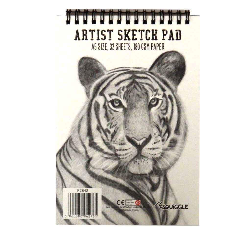 Squiggle A5 Artists Sketch Pad 180gsm