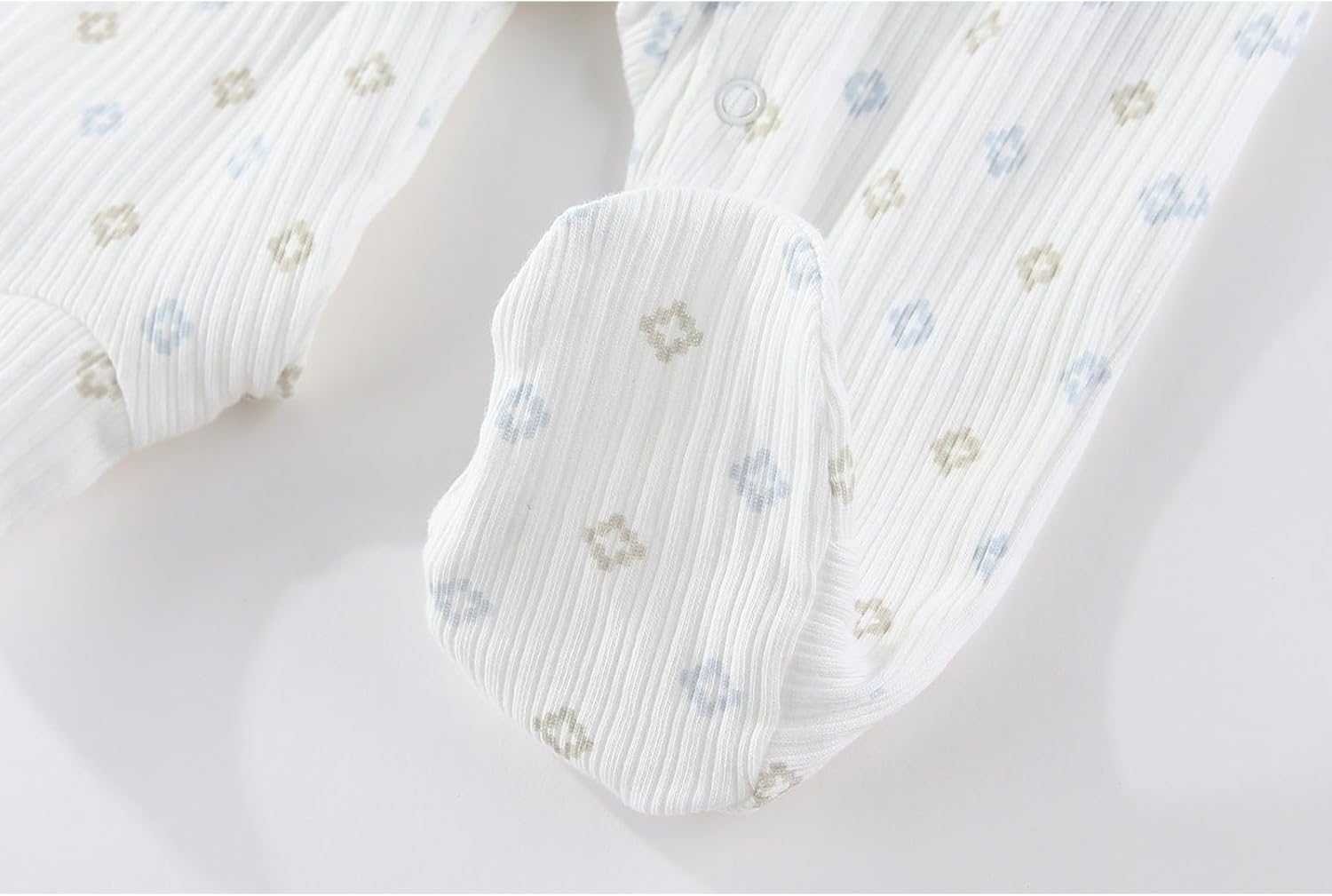 falianni Fashion Baby Boy Girl Clothing Set Cotton Soft 3-Piece Long Sleeve Button Rompers 5-Pack Hats&Gloves Infant Clothes