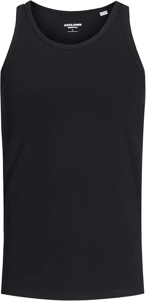 JACK & JONES تي شيرت بيسيك بدون أكمام رجالي من جاك اند جونز