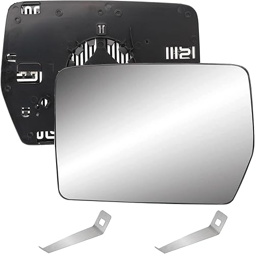 Espejo térmico del lado izquierdo del conductor compatible con Ford F150 2004-2014, espejo convexo retrovisor lateral exterior con soporte de Espejo térmico del lado izquierdo del conductor compatible con Ford F150 2004-2014, espejo convexo retrovisor lateral exterior con soporte de