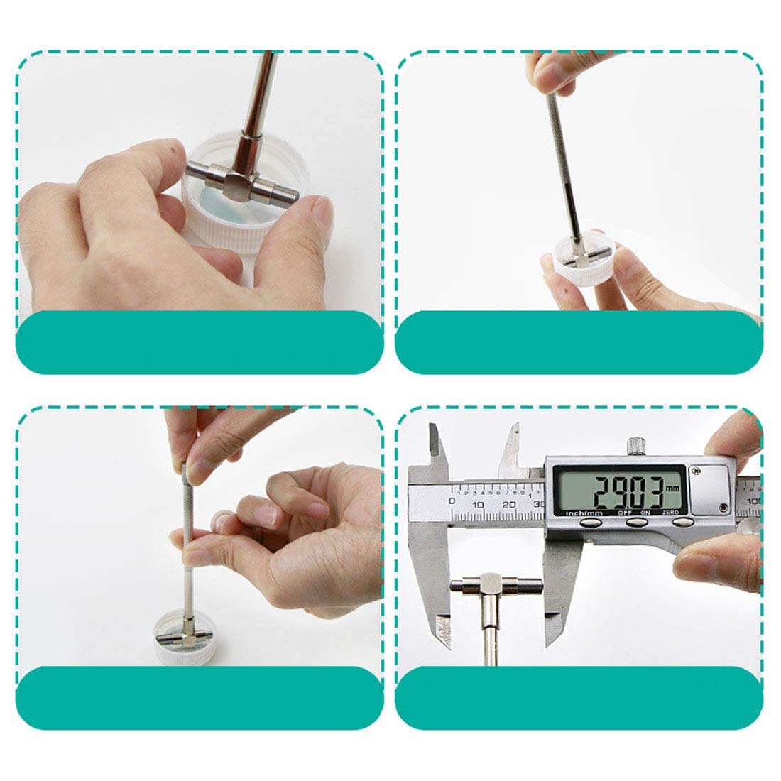 TELESCOPIC GAUGE 8 TO 150MM 6PCS - Image 2 thumbnail