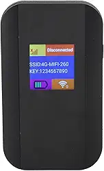 Hotspot WiFi Móvel 4G LTE, Roteador Sem Fio de Alta Velocidade de 500 Mbps para 10 Usuários Com Slot para Cartão SIM e Tela Colorida, Roteadores de Computador para Viagens
