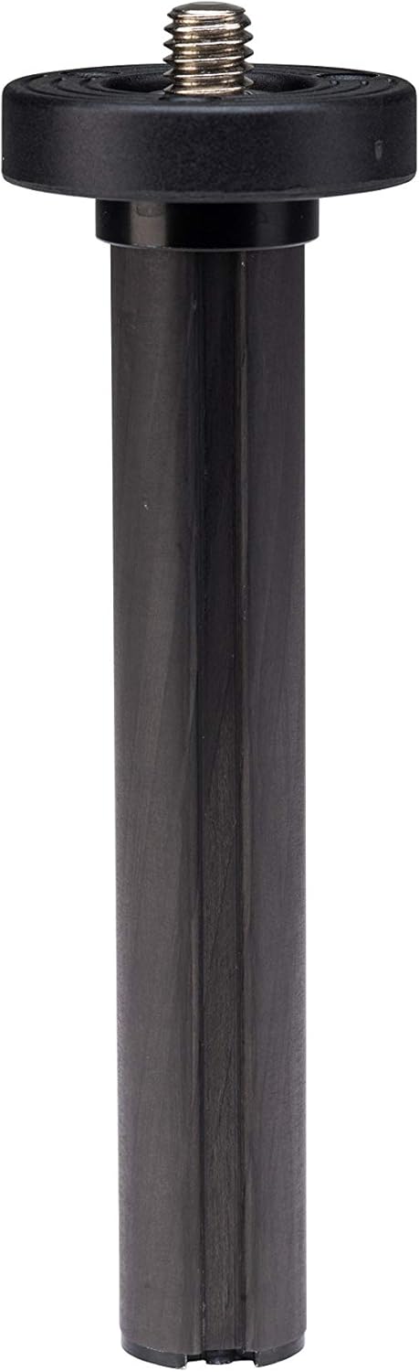 Benro Carbon Fiber Short Center Column for Series 3 Tripods — Low-Profile Support Column with 3/8″-16 Mount Thread for Macro & Low-Angle Shooting (CSC3)