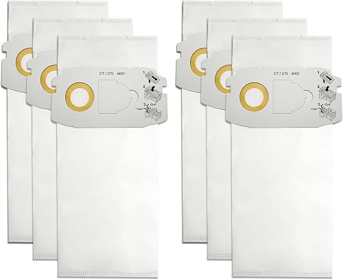 6 Pack 498411 Dust Extractor Vacuum Bags Fits for Festool…