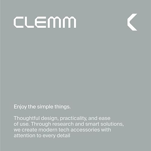 Miniatura 9 de Clemm Cargador inalámbrico portátil de 10 K mAh de doble puerto (USB-A, USB-C) cargador de batería de carga rápida para iPhone 161514, Samsung