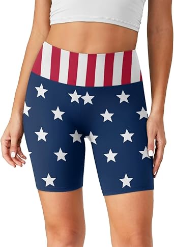 Biyejit Biker Yoga Shorts for Women, High Waisted Athletic Running Workout Gym Shorts Tummy Control Leggings XS-3XL