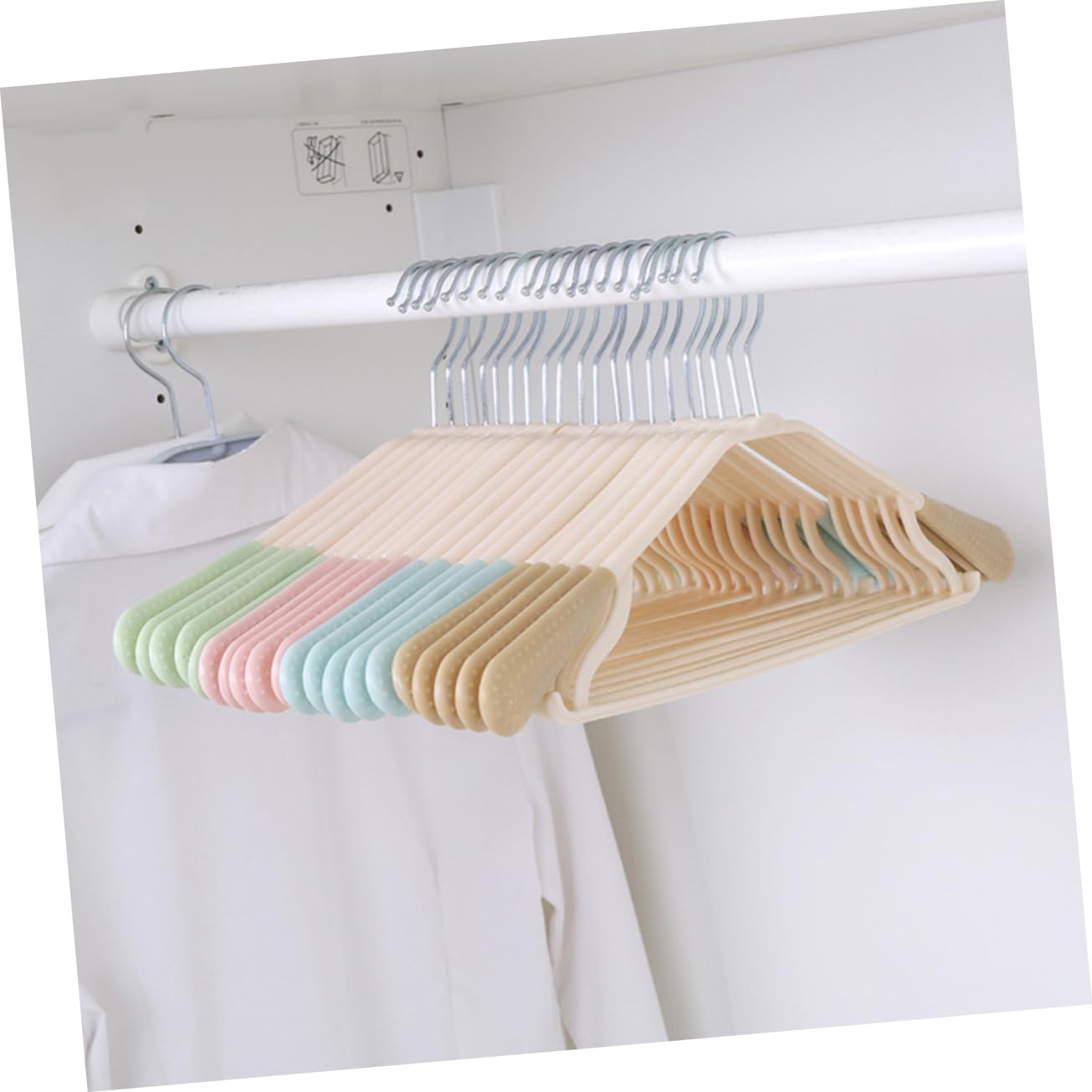 Unomor 5 Pcs Non Clothes Hanger Clothes Rack for Drying Adult Hangers Hangers Multifunctional Clothing Rack Hangers Air Dry Multifunctional Hanger Coat Hangers Trackless Hangers