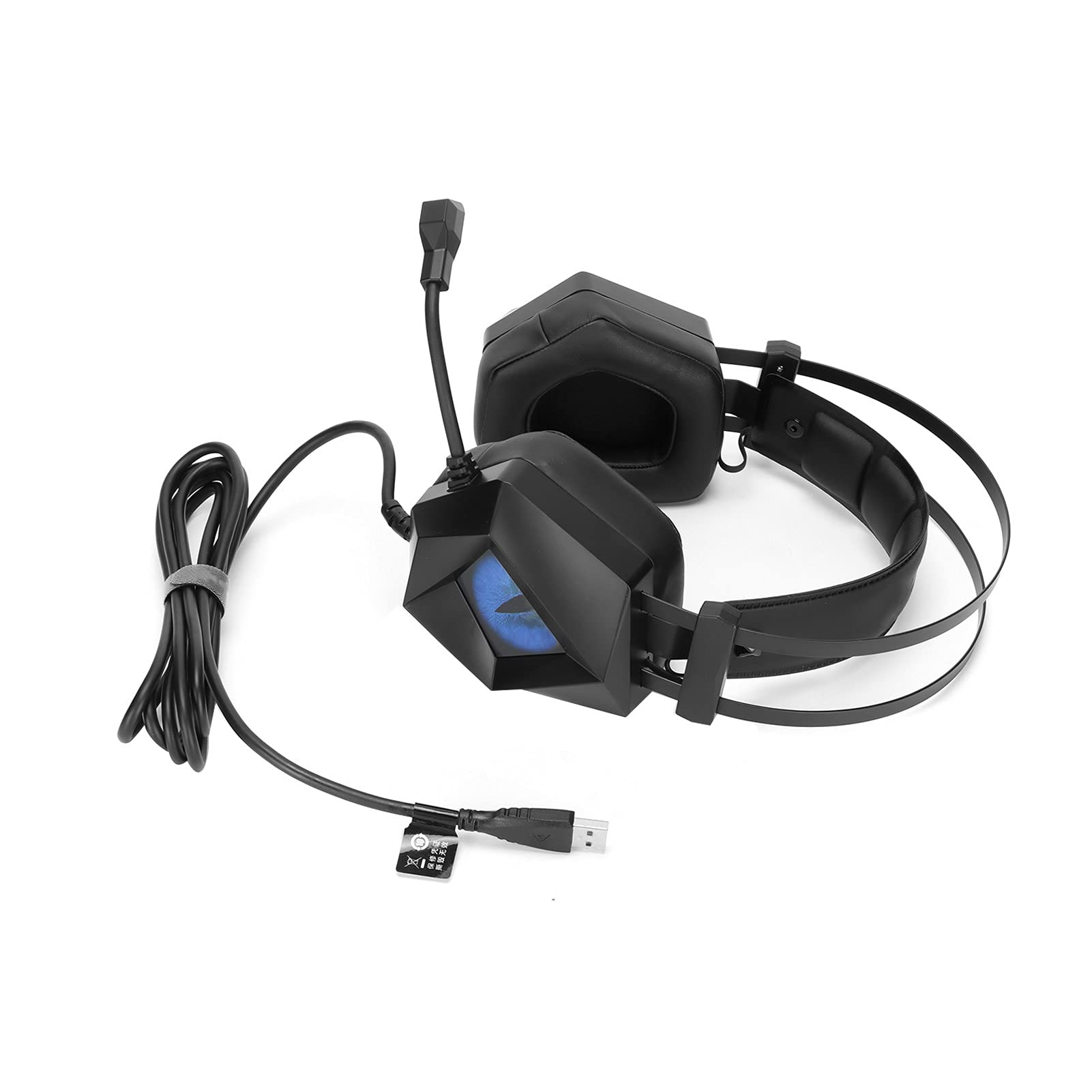KUIDAMOS TAIDU Competitive Gaming-Headset, Kabelgebunden, Over-Ear-Stereoanlage mit Rauschunterdrückungsmikrofon für PC- und Konsolenspieler – Frostblau, Komfortables Design