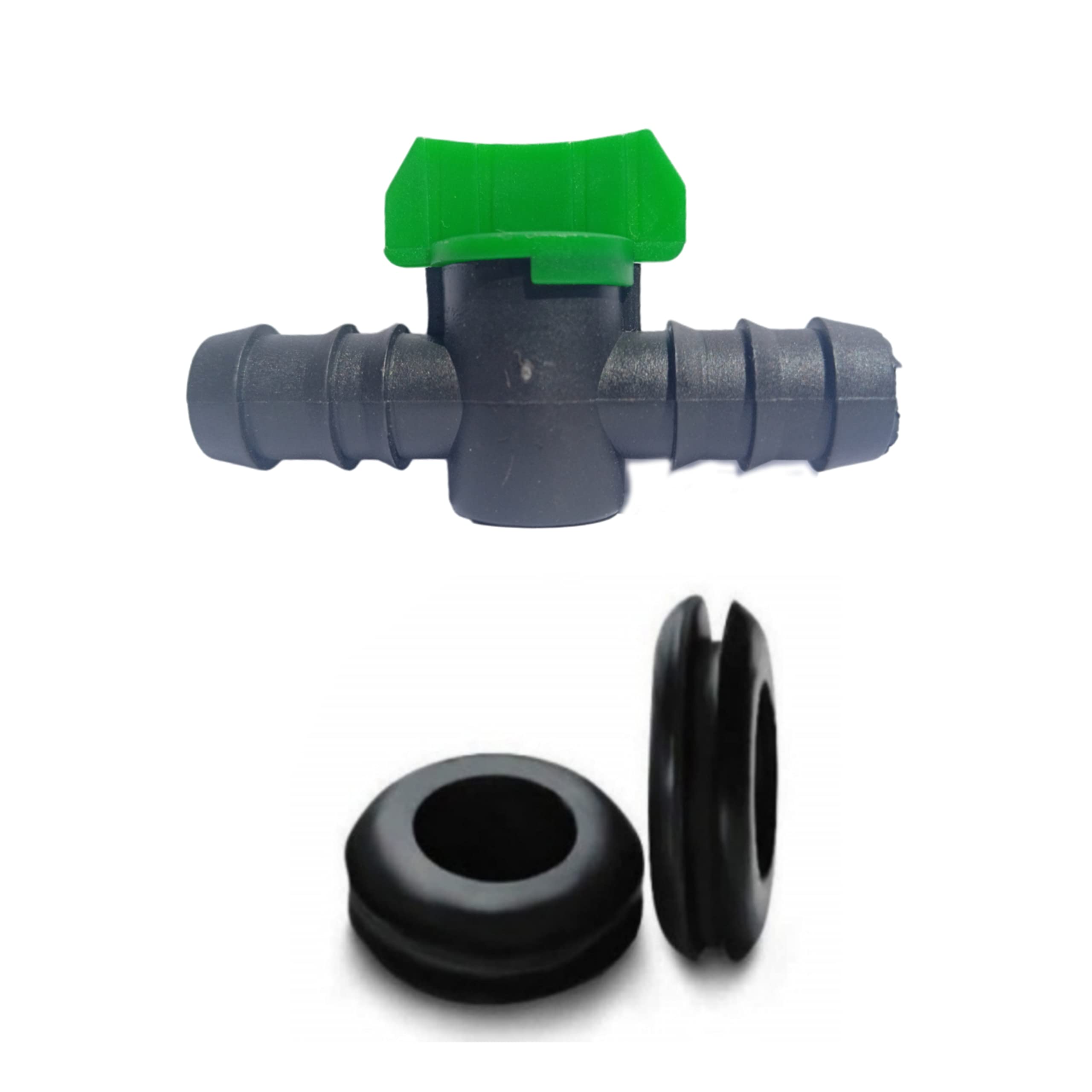 NEXTGEN AGRO Drip Irrigation kit Accessories 12 MM Straight Connector with Tap and Grommet (TAP-65 Pcs/GROMMET-65 Pcs) (B0B11T1FC1) Amazon Price History, Amazon Price Tracker