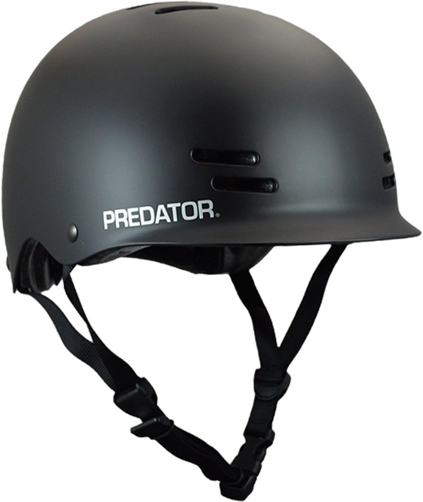 Predator Helmets FR7 Matte Black Skateboard Helmet - (Certified) - X-Small / Small