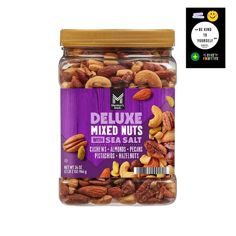Deluxe Mixed Nuts with Sea Salt, 34 oz. Maker Explorador Private Label