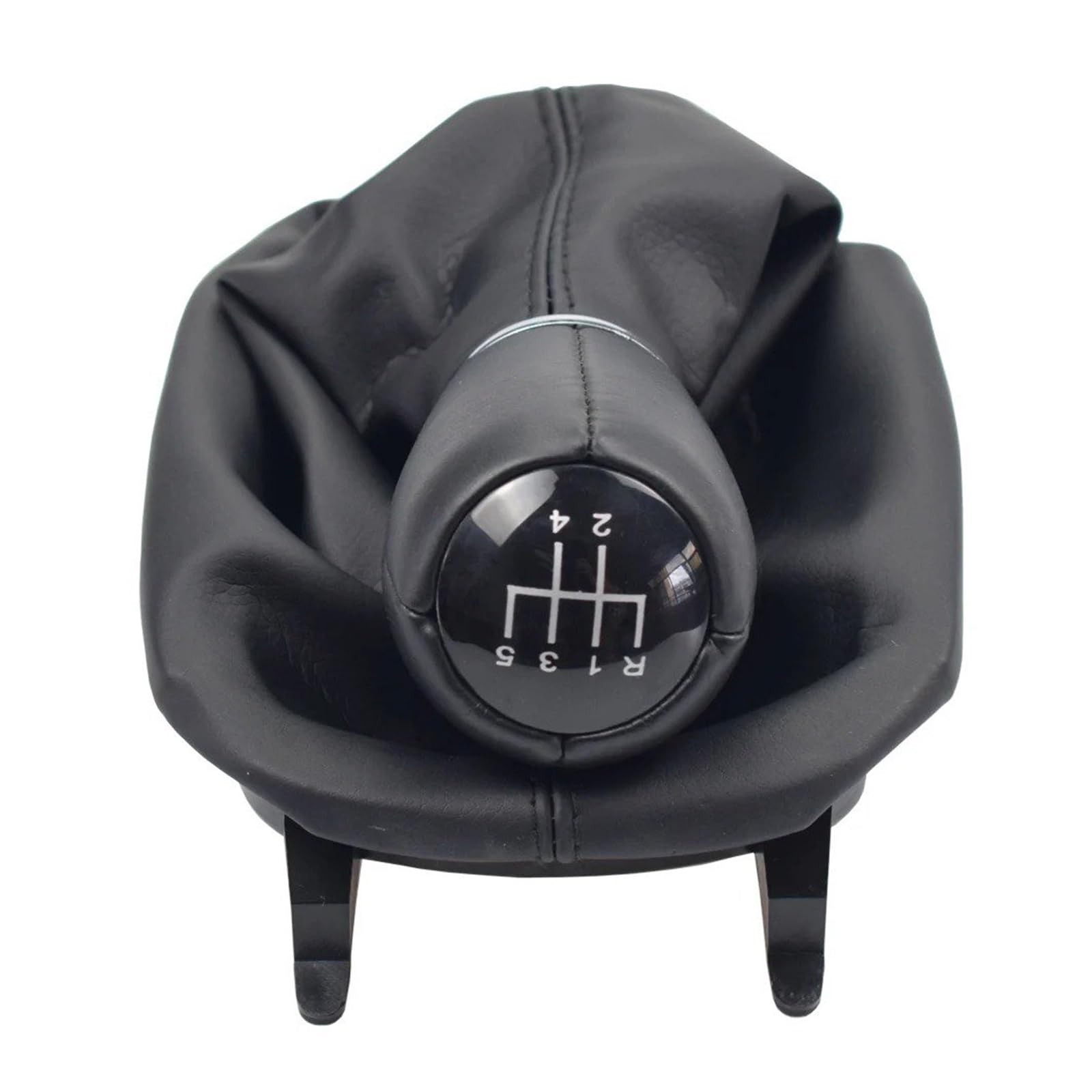Sauanmnktp 5 Speed Gearshift Knob For Seat Toledo Ii Mk2 1998-2005 5 6 Speed Manual Car Gear Stick Shift Knob Leather Boot(5 Speed)