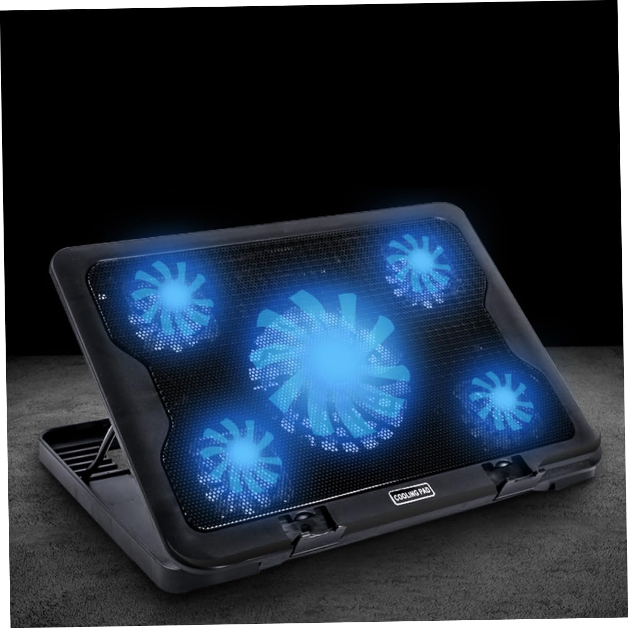 Support de Refroidissement pour Ordinateur Portable à 5 Ventilateurs Métal