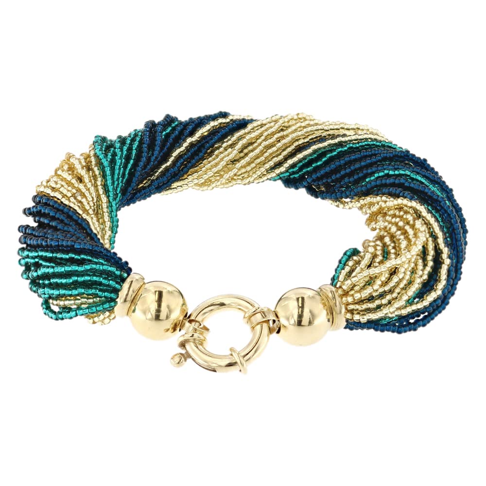 Venetiaurum - Bracciale Multifili per Donna In Vetro e Argento 925 - Gioiello Made In Italy Certificato