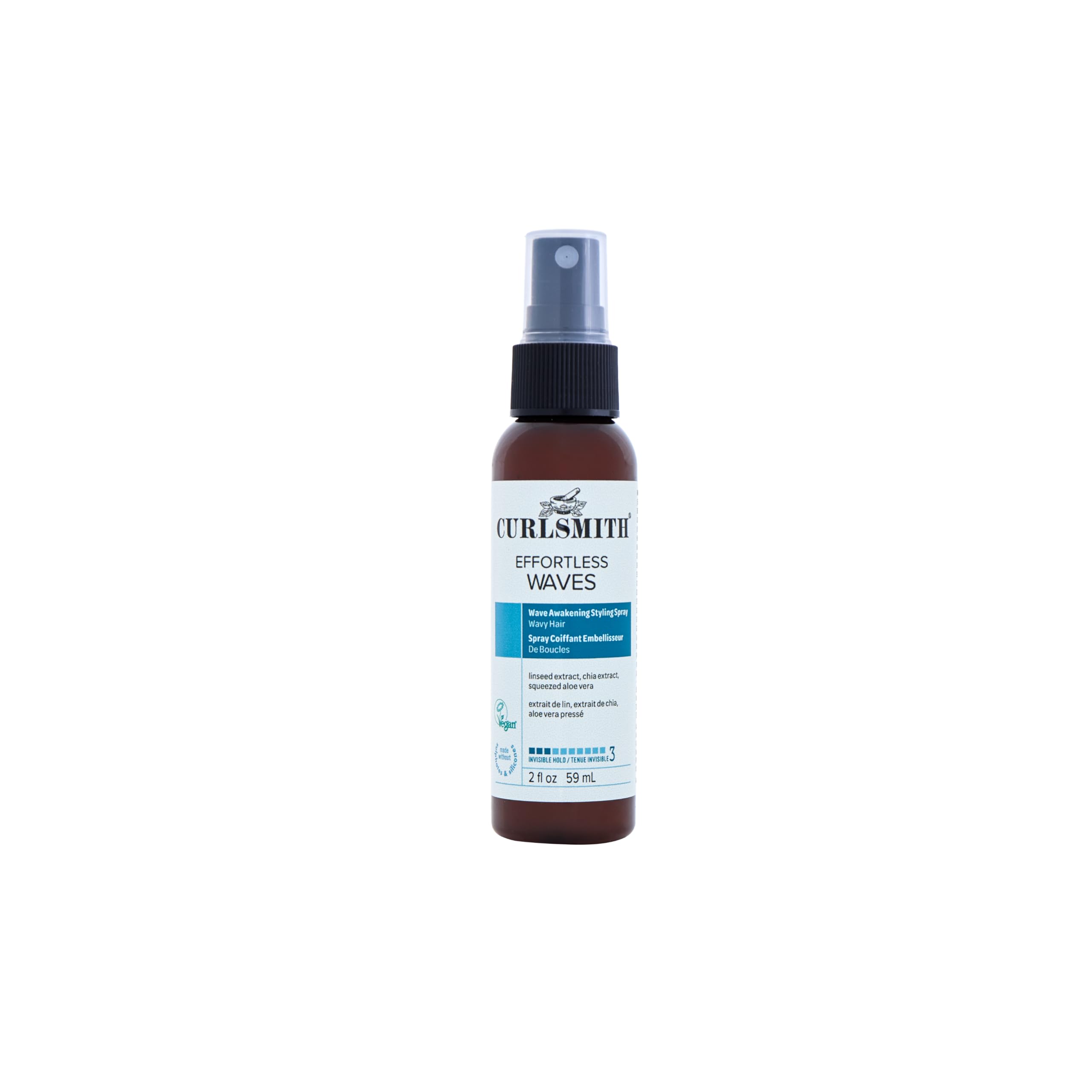 Curlsmith Effortless Waves - Wavy Hair Spray To Style Natural Waves - Mini 59 Ml