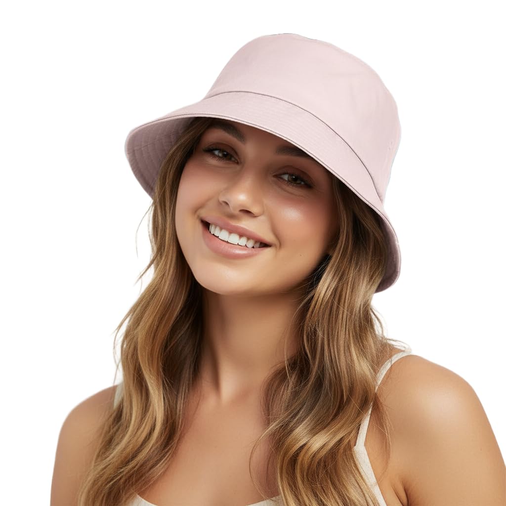 Tomorrow Fashion Cotton Bucket hat for Women, Bucket hat for Man, Beach hat for Women, Sun Protection Cap for Men, Round h... - Review, Price and Buying Guide