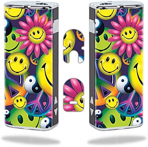 MightySkins Skin Compatible with Eleaf iStick 20W – Peace Smile | Protective, Durable, and Unique Vinyl Decal wrap Cover | Easy to Apply, Remove, and Change Styles | Made in The USA