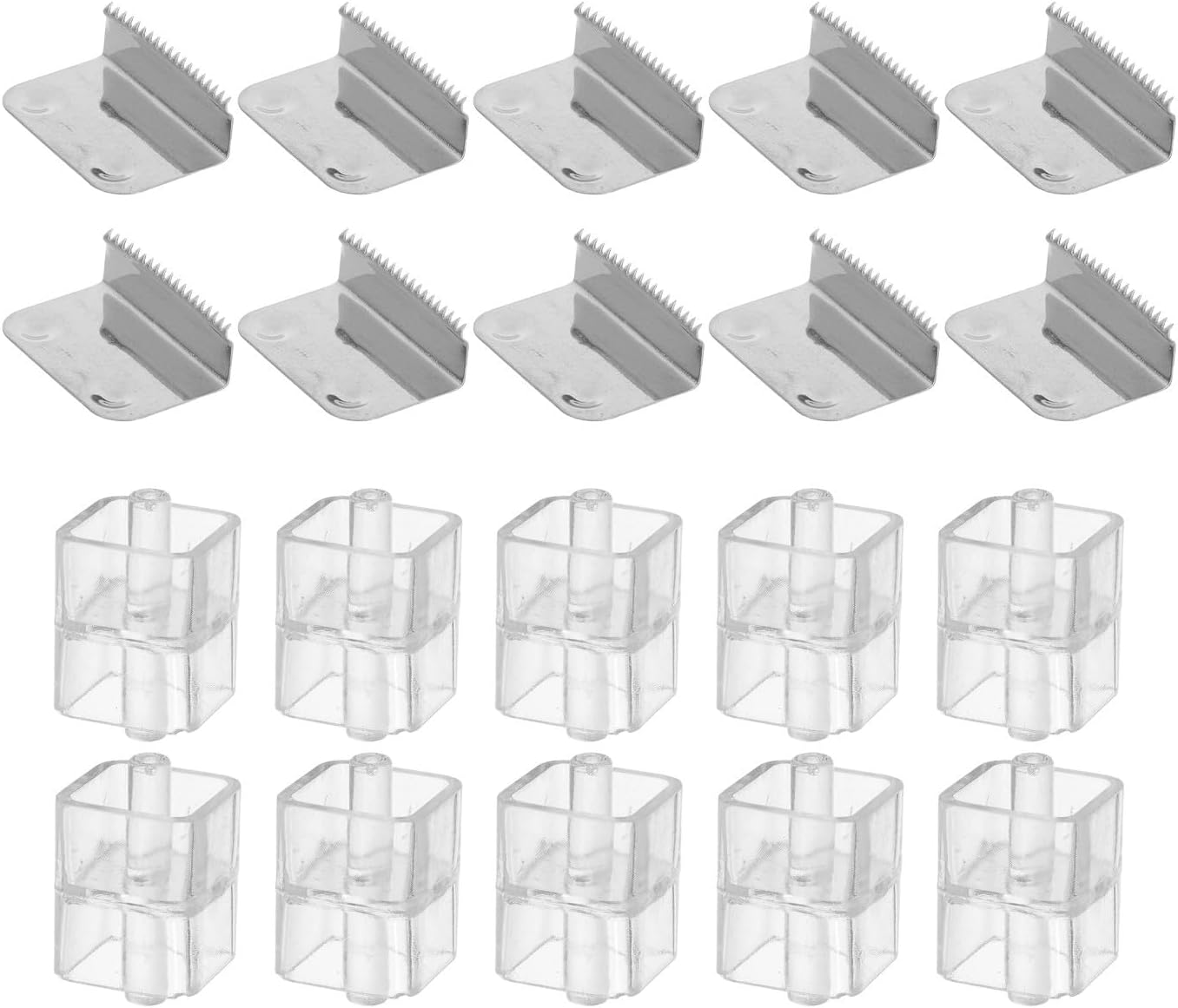10 Sets Tape Cutter Replacement Blade - Serrated Iron Cutter with Spindle Roller Core - 8808 8809 Industrial Carton Sealer Blade for Tape Guns and Dispensers