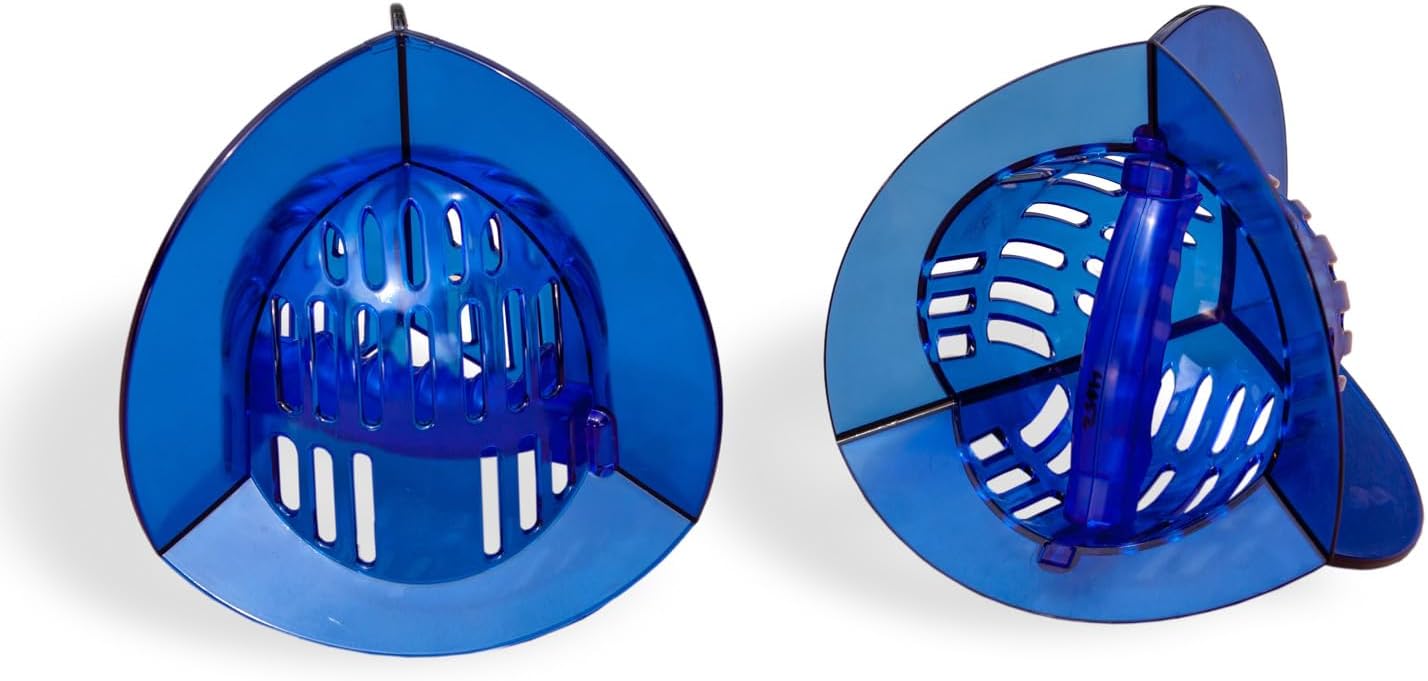 High Resistance Aquatic Bell Set - Blue | Aquatic Dumbbells | Quick Start Guide | Water Weights | Strength & Muscle Building | Pool Exercise Equipment | Pair (HRPCBELL)