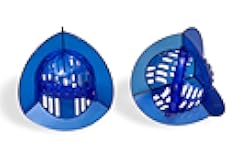 High Resistance Aquatic Bell Set - Blue | Aquatic Dumbbells | Quick Start Guide | Water Weights | Strength & Muscle Building | Pool Exercise Equipment | Pair (HRPCBELL)