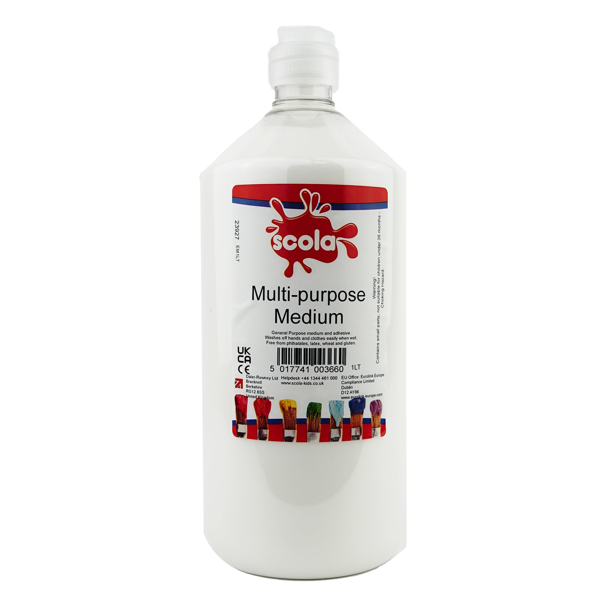 Scola Craft PVA Kids Glue, 1 Litre, School Supplies, Art and Crafts Projects, Children's Craft Projects, Ideal for Kids