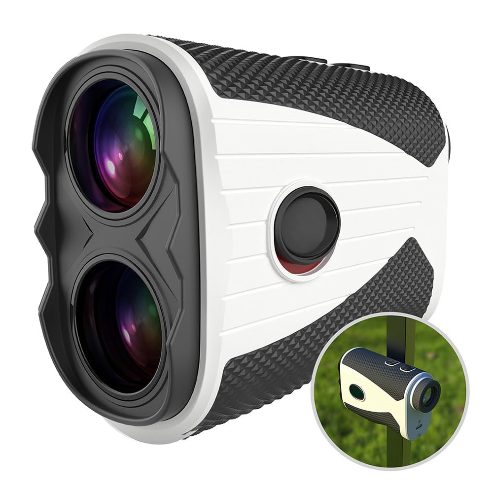 Telémetro De Golf 700Yards Láser Telémetro Con Pendiente, Telémetro Láser De Golf Recargable USB Con Adquisicion De Bandera