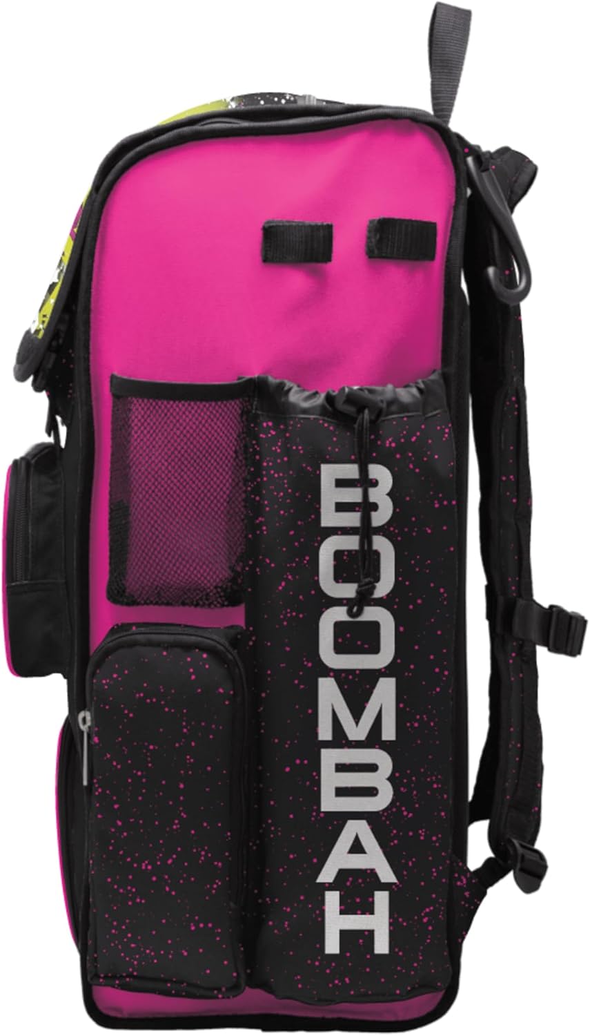 Boombah Superpack Bat Bag - Backpack Version (no wheels) - Holds 4 Bats - Softball Highlight - Multiple Color Options